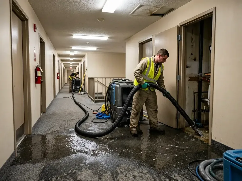 multi-unit-apartment-hallway-f-005 — frequently asked questions, Emergency Burst Pipe Water Extraction & Removal in South Va…